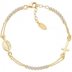 Изображение Браслет Розарий Amen из серебра с цирконами BRCRMIGBZ3