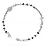 Comprar Pulsera Rosario Amen en plata con cristales BROBNZ3