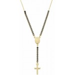 Изображение Ожерелье Розарий Amen из серебра с цирконами CLCRMIGNZ4