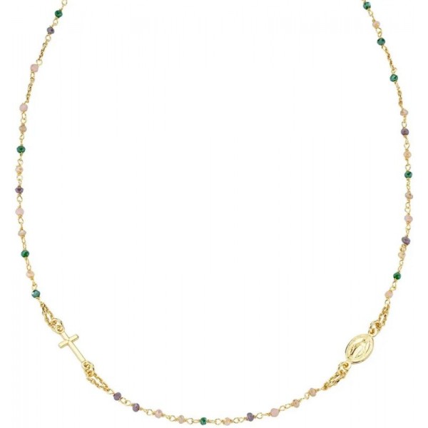 Изображение Ожерелье Розарий Amen из серебра с кристаллами для женщин CRO10GTOVE3