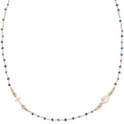 Ожерелье Розарий Amen из серебра с кристаллами для женщин CRO10RBLTO3