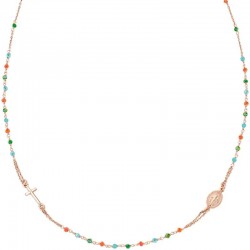 Ожерелье Розарий Amen из серебра с кристаллами для женщин CRO10RCVT3