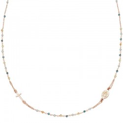 Ожерелье Розарий Amen из серебра с кристаллами для женщин CRO10RVVV3