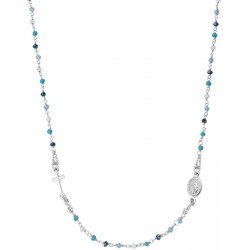 Ожерелье Розарий Amen из серебра с кристаллами для женщин CRO25BMUB3