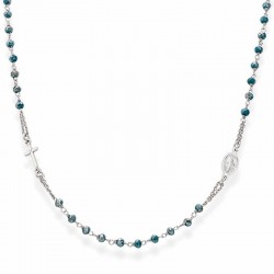 Ожерелье Розарий Amen из серебра с кристаллами CROBP3