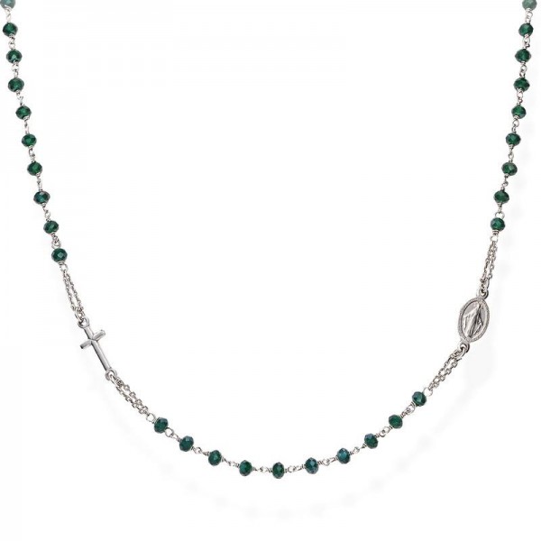 Acquistare Collana Rosario Amen in argento con cristalli CROBVB3