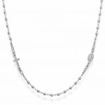 Купить Ожерелье Розарий Amen из серебра с цирконами CROBZ3