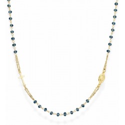 Ожерелье Розарий Amen из серебра с кристаллами CROGBL3