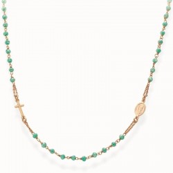 Ожерелье Розарий Amen из серебра с кристаллами CRORM3