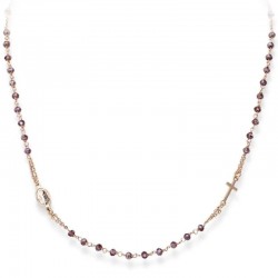 Ожерелье Розарий Amen из серебра с кристаллами для женщин CRORVI3