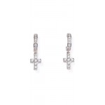 Image of Amen Cross Earrings for women EBCBB
