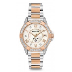Купить Bulova Женские Часы Marine Star 98R234 Бриллианты Перламутр