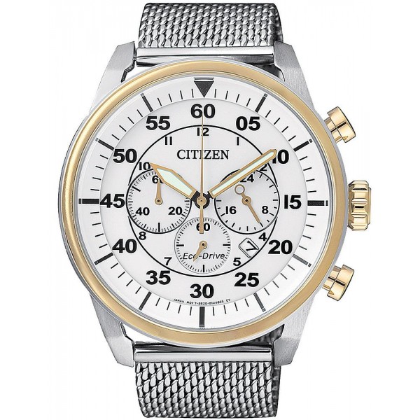 Купить Citizen Мужские Часы Aviator Хроно Eco-Drive CA4214-58A
