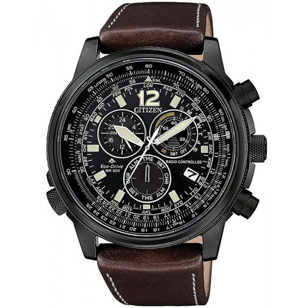 Купить Citizen Мужские Часы Радиоуправляемые Chrono Pilot CB5865-15E