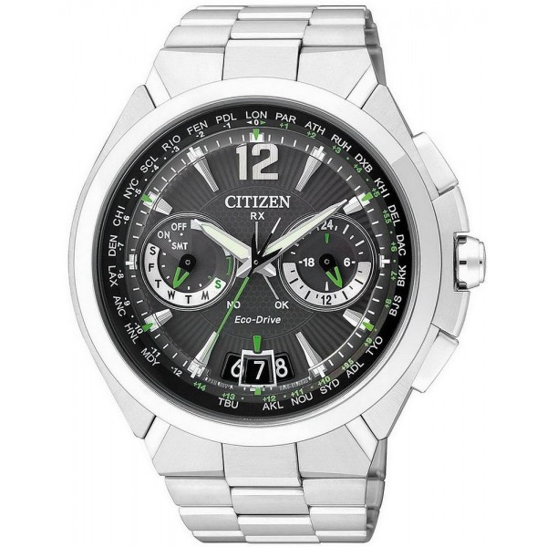 Купить Citizen Мужские Часы Satellite Wave Хроно Eco-Drive CC1090-52F
