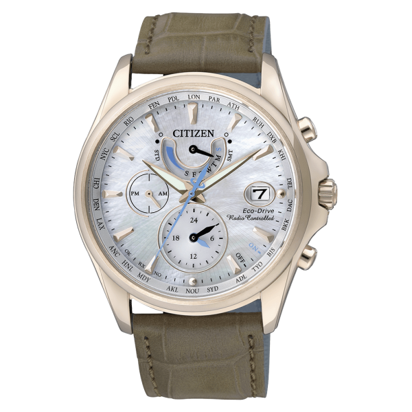 Купить Citizen Женские Часы Радиоуправляемые Eco-Drive FC0016-08D Перламутр