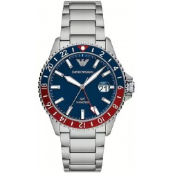 Image of the Emporio Armani Mens Steel Watch AR11590 GMT