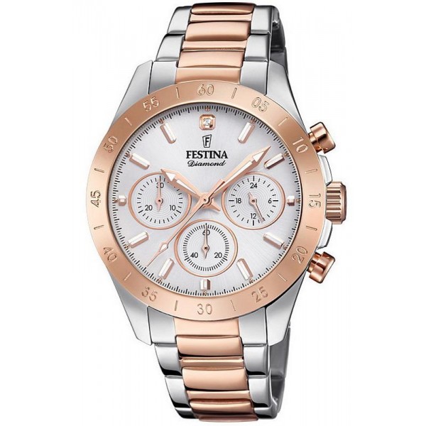 Купить Festina Женские Часы Boyfriend F20398/1 Кварцевый Хронограф