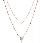 Купить Fossil Женские Ожерелье Vintage Glitz JF03648791 Сердце