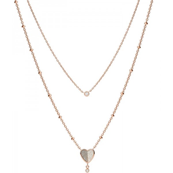 Купить Fossil Женские Ожерелье Vintage Glitz JF03648791 Сердце