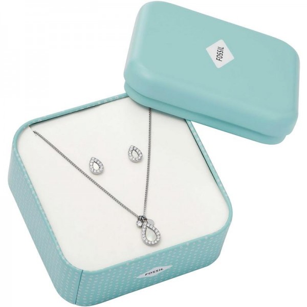 Buy Fossil Ladies Necklace and Earrings Classics JF03765040 Mother of Pearl