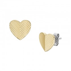 Image of Fossil Harlow - Womens Steel Earrings - JF04654710 - Heart