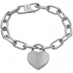 Immagine del Bracciale Donna in Acciaio - Fossil Harlow - JF04659040 - Cuore