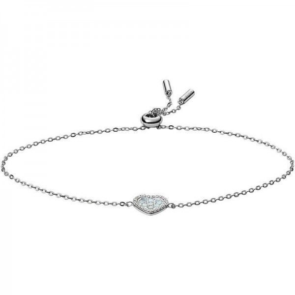 Купить Fossil Женские Браслет Sterling Silver JFS00569040 Перламутровое Сердце