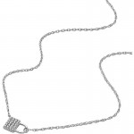 Imagen del Collar Fossil Sterling Silver mujer JFS00624040 Candado