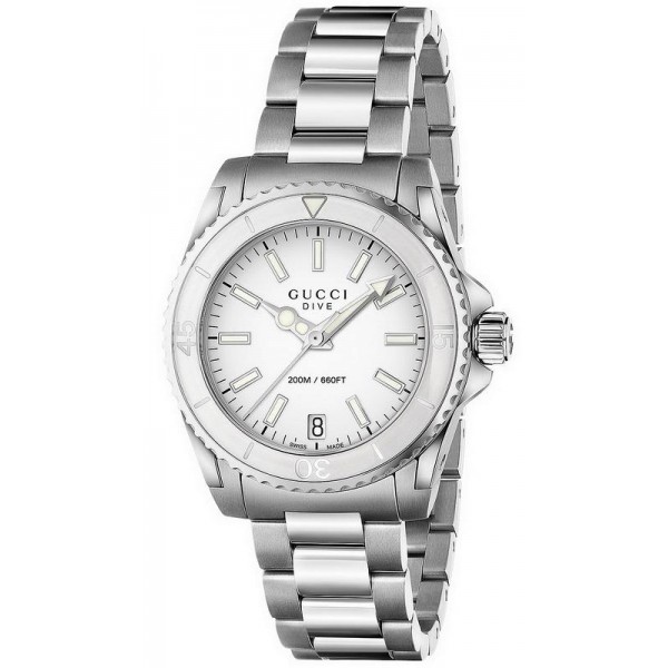 Купить Gucci Женские Часы Dive Medium YA136402 Quartz