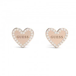 Купить Guess Женские Серьги Heart To Heart JUBE01082JWRGT/U Сердце