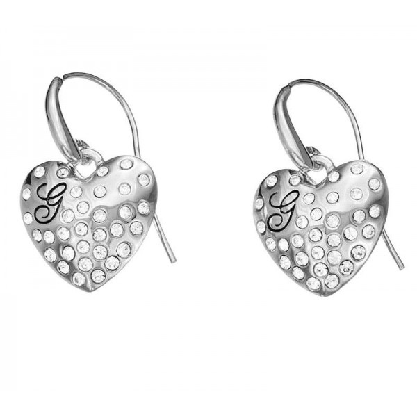 Купить Guess Женские Серьги Glossy Hearts UBE51433 Сердце