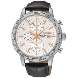 Comprar Reloj Hombre Seiko SPL053P1 World Time Cronógrafo Alarm Quartz