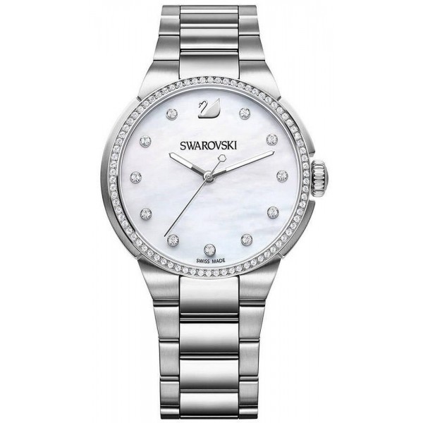 Купить Swarovski Женские Часы City White 5181635 Перламутр
