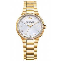 Купить Swarovski Женские Часы City Mini Yellow Gold Tone 5221172 Перламутр