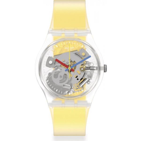 Swatch Unisexuhr Gent Clearly Yellow Striped GE291 kaufen