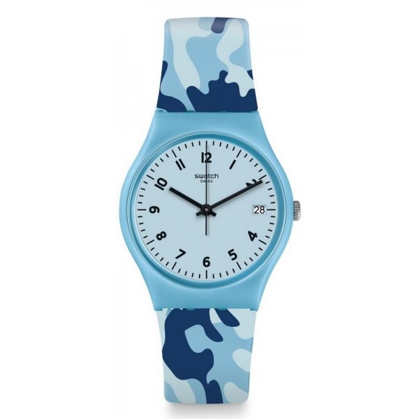 Buy Womens Swatch Watch Gent Camoublue GS402