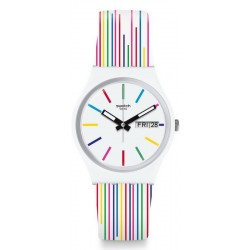 Swatch Ladies Watch Gent White Samba GW712