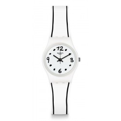 Swatch Ladies Watch Lady Black Border LW162