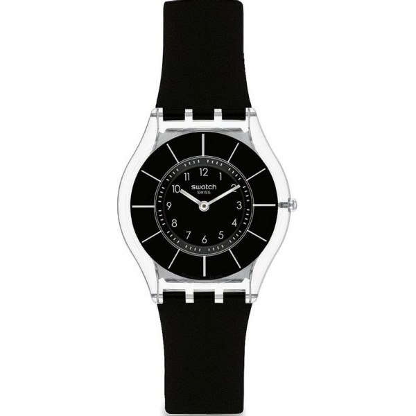 Купить Swatch Женские Часы Skin Classic Black Classiness SFK361