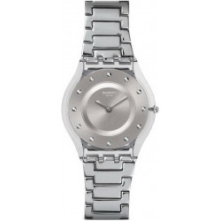 Buy Swatch Ladies Watch Skin Classic Silver Drawer SFK393G