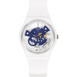 Swatch Unisexuhr Gent Time To Blue Small SO31W103
