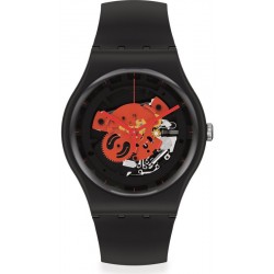Swatch Unisexuhr New Gent Time To Red Big SO32B110 kaufen
