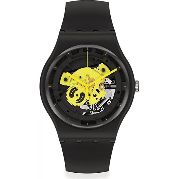 Swatch Unisexuhr New Gent Time To Yellow Big SO32B111 kaufen