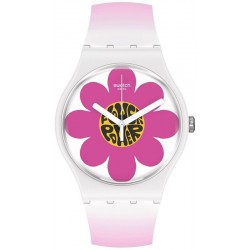 Women's Swatch Watch New Gent Flower Hour SO32M104
