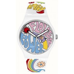 Women's Swatch Watch New Gent Power Of Peace SO32W107