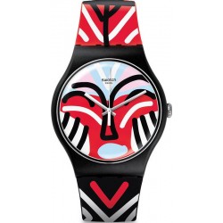 Swatch Unisexuhr New Gent Mask Parade SUOB127