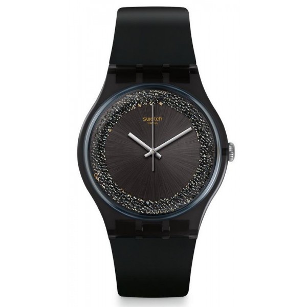 Buy Swatch Ladies Watch New Gent Darksparkles SUOB156