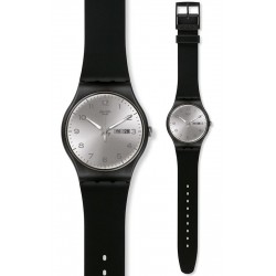 Kaufen Sie Swatch Unisexuhr New Gent Silver Friend SUOB717