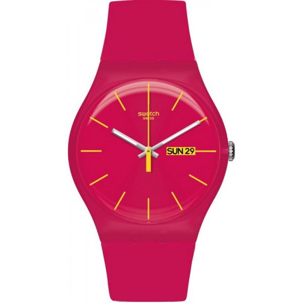 Buy Swatch Ladies Watch New Gent Rubine Rebel SUOR704